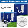 Durable Conversion Set Skimmer Drain Cap Set Sand Pumps Conversion Kit Plastic Material for Polygroup Summer Wave RX