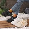 Shoes: Women's 2025 Summer New Casual Sneakers: Fly-Woven Mesh, Breathable, Lightweight, Soft Soles, Versatile Lace-Up Single Shoes