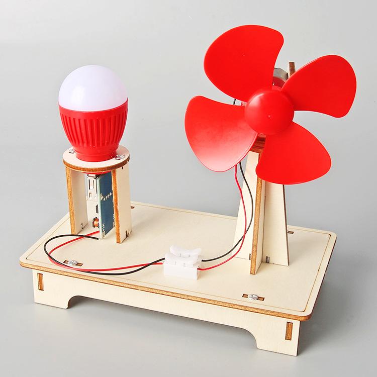 Science Experiment Wind Turbine Student Science And Technology Small Production Children Creative Invention Handmade Diy Material Package