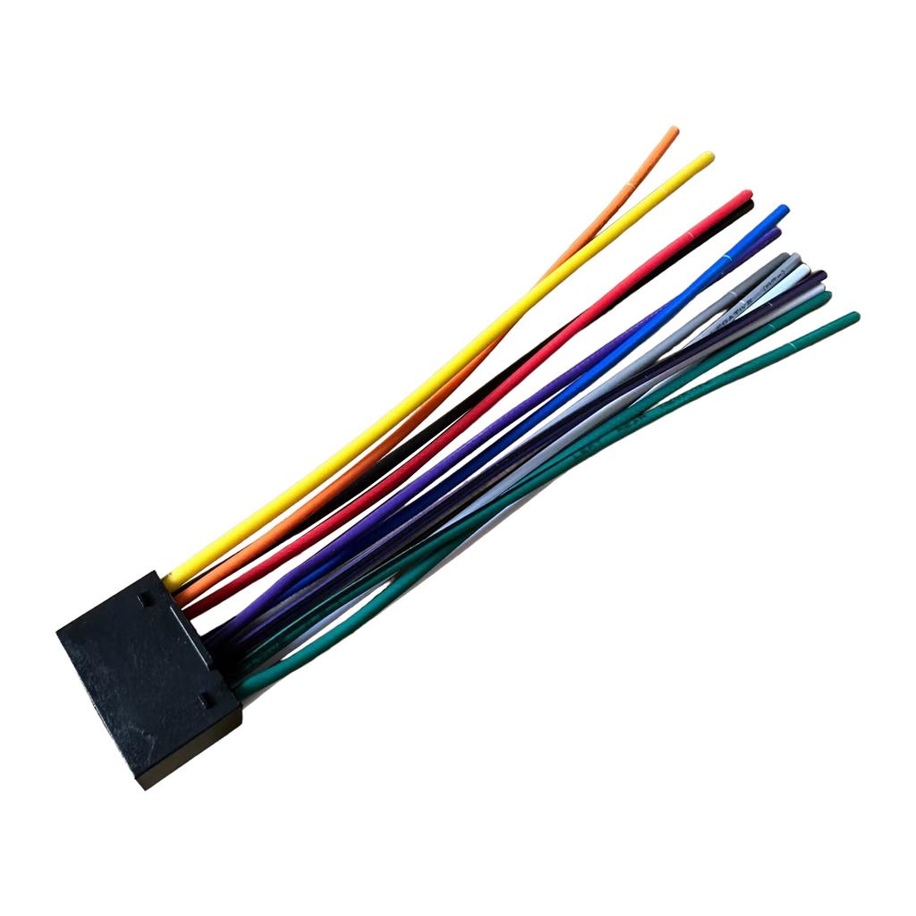 16 PIN Plugs Connect Wiring Harnesses Cable Radio Multimedias Player Car Sockets Modification