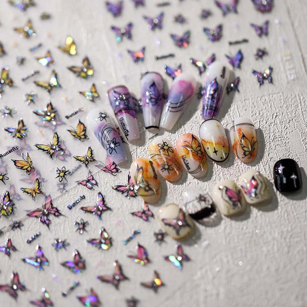 

Nail Accessories Diamond Butterfly Nail Stickers Diamond Butterfly Nail Decorations Nail Salon