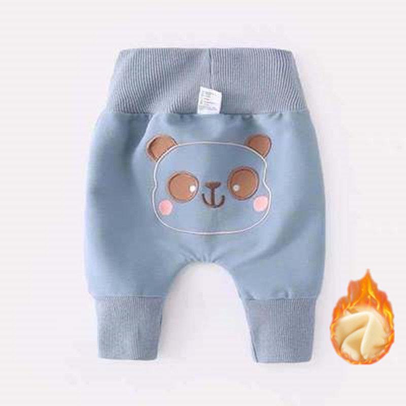 Baby-Baumwollhose mit hoher Taille und Bauchschutz – Atmungsaktive PP-Hose für Kleinkinder für Frühling, Herbst und Winter