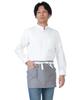 Seven Uniform GH7018-0 Long Sleeve Shirt, Stand Collar, Broadcloth, White, Size M