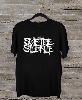 Suicide Silence Λογότυπο Μπάντας Κλασικό Δώρο Για Άνδρες Γυναίκες Μαύρο Όλα τα Μεγέθη Μπλούζα