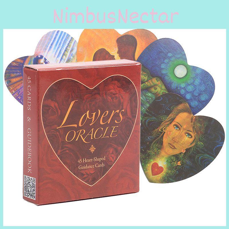 Stunning Lovers Oracle Cards Heart-shaped Deck For Couples Tarot Board Game