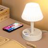 Desk Lamps For Home Office,Modern Multifunctional Conversion Socket Table Lamp With Safety Door Design For Bedroom, Study