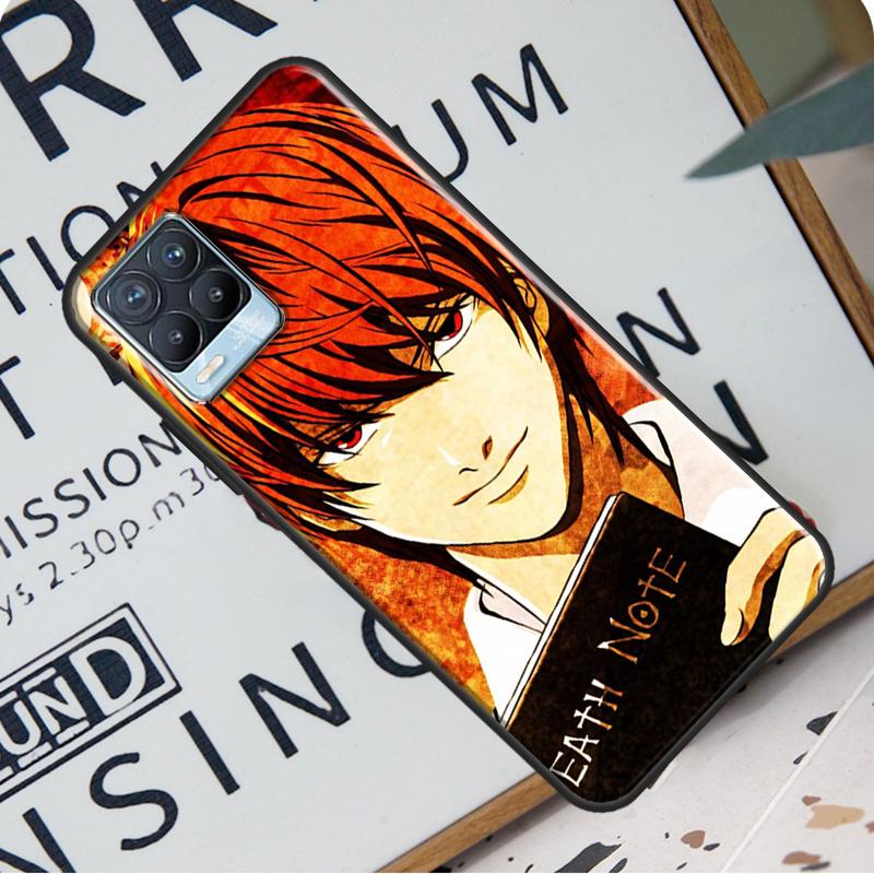 Japan Anime Death Note Case For Realme 8 Pro 8i GT Master GT Neo 2 C21 Back Cover For OnePlus Nord 2 8T 9R 9 Pro