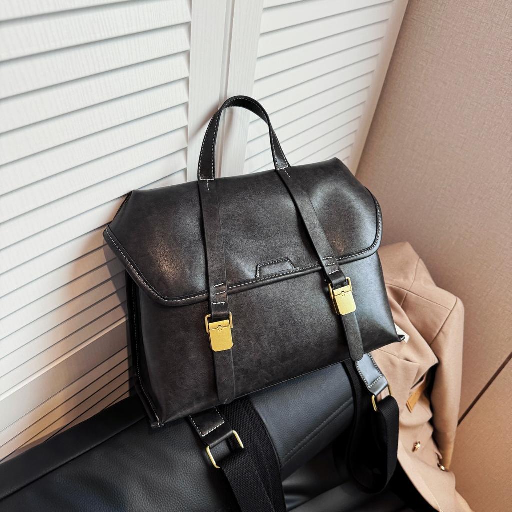 British retro high-end backpack bag women's new college style handbag large-capacity backpack