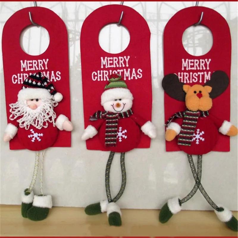 Christmas Decorations for Home Christmas Door Hanging Pendants Santa Door Hanger for Christmas Home New Year Decoration