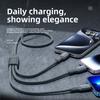 3 In 1 100W Römisches Schnellladekabel Typ C USB Micro Für Iphone Samsung Huawei Xiaomi Kontrollleuchte Ladegerät USB C