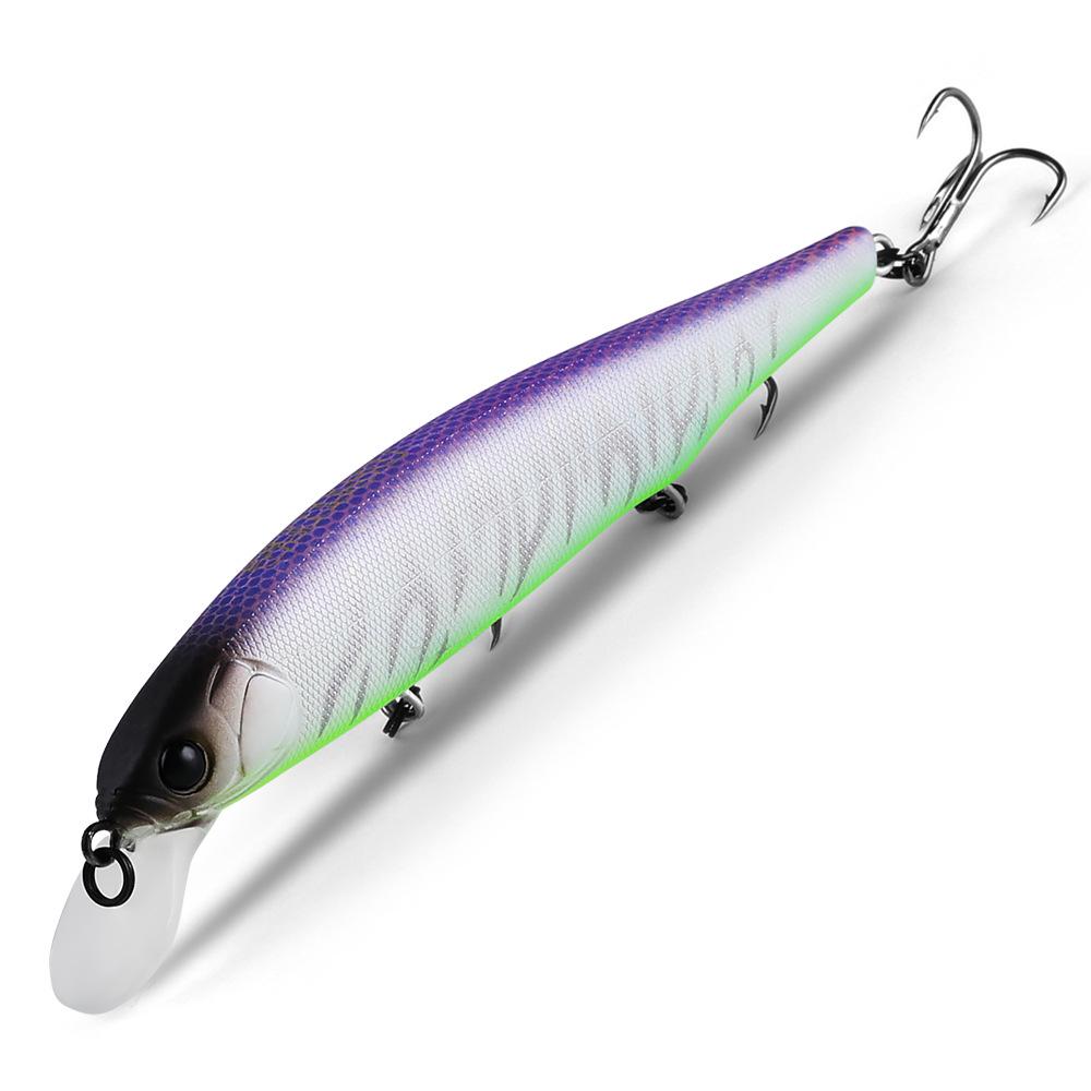 Green Ball 111mm, 15g Long-Cast Sinking Minnow: Rattling Hard Bait for Bass, Pike, Perch - Free Shipping