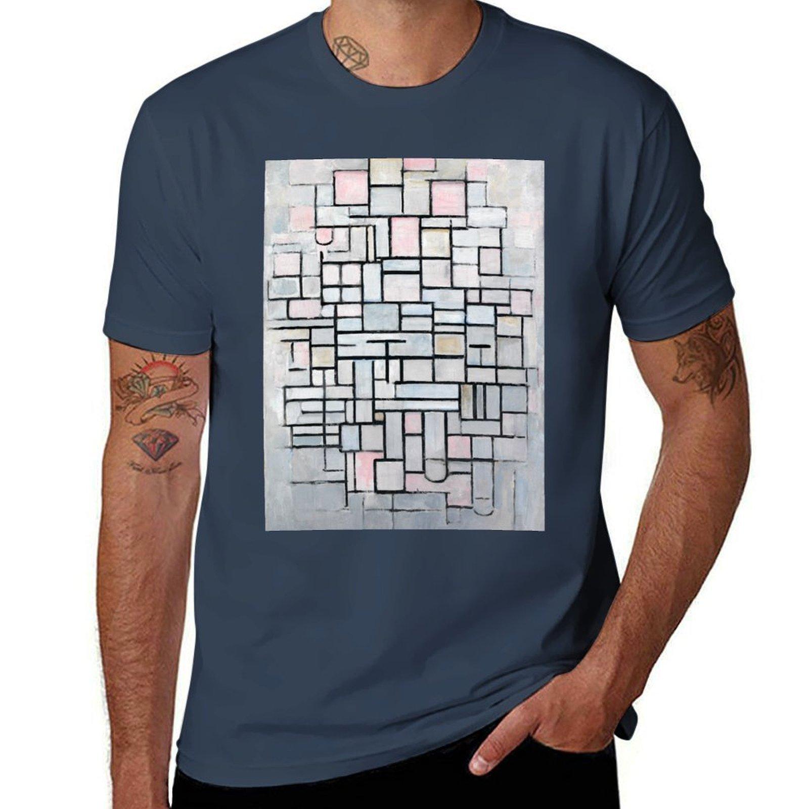 Piet Mondriaan Composition No IV TShirt Simple Print Design TShirt S