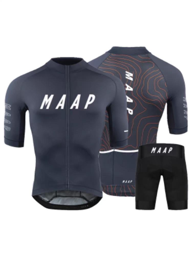 MAAP Quick-Dry Short Sleeve Cycling Jersey - Breathable Milk Silk for Mountain & Road Biking