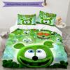 3pcs Gummy Bear1 Design Cover Set - HD Printed Bedding with 1 Cover and 2 Pillowcases - Perfect for Home and Dorm Decor