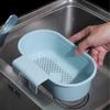 Universal Kitchen Sink Drain Basket for Dry/Wet Food, Fruits & Veggies - Plastic Filter & Separator.