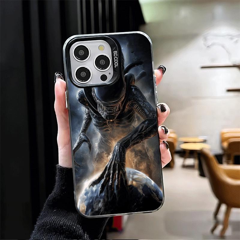 Cool A-Alien X-Xenomorph Shockproof Phone Case for iPhone 17 Air 16 16E 15 Pro Max 14 Plus 13 Mini 12 Back Cover Anti Fall Funda