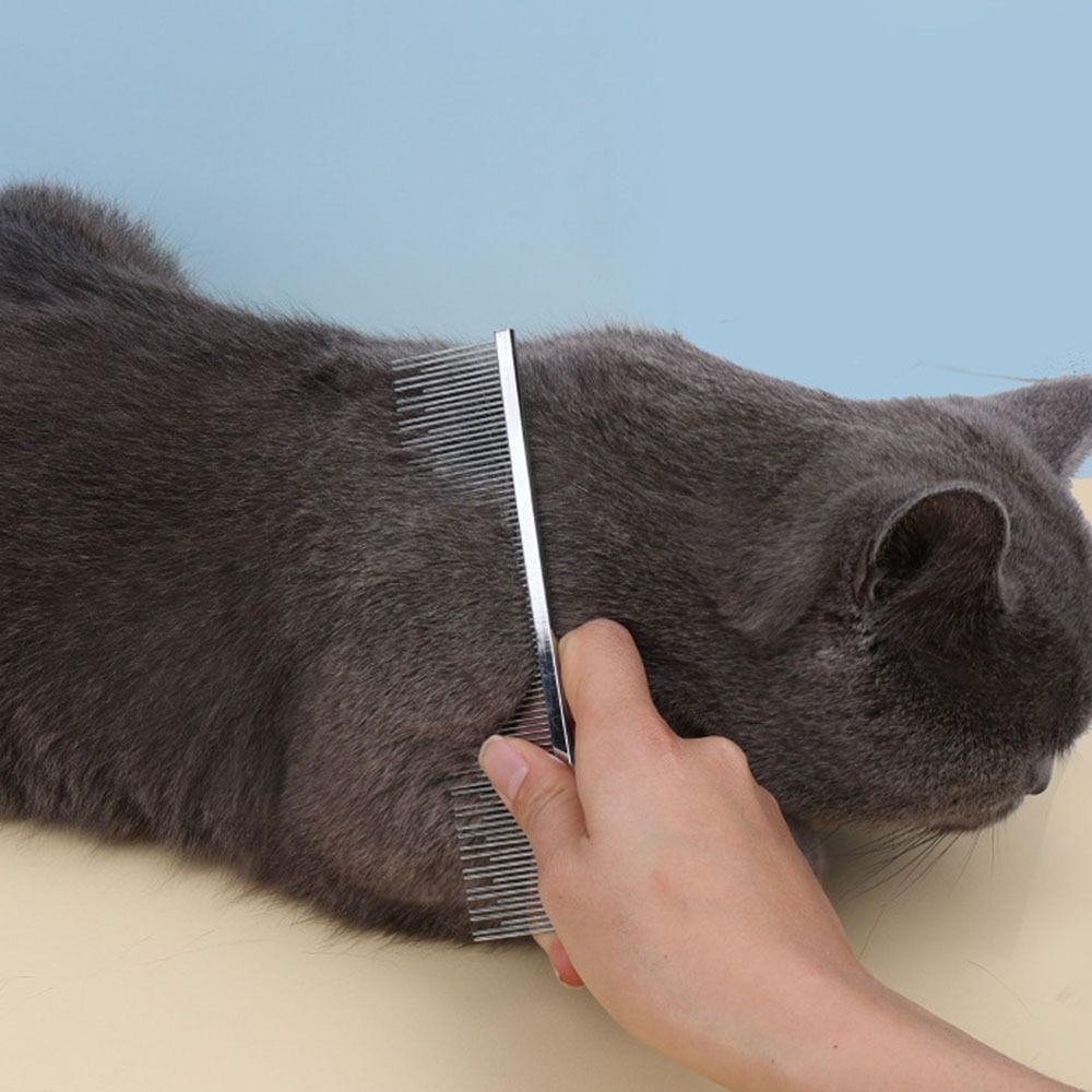 Double Toothed Pet Grooming Comb High Low Teeth Short and Long Needles Detangling Grooming Tool Reusable Anti-Static