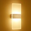 Modern Acrylic Bathroom Make-up Mirror Front Lights White/Warm White LED Wall Lamp 6W