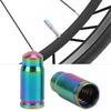 2 Pcs Titanium Alloy Valve Cap for Bike Bicycle Tire Dust Cover Road Bicycles Accessories