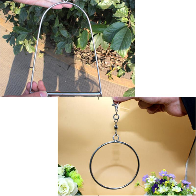 Hanging Birds Swing Stainless Steel Perch Stand Paw Grinding Toy for Parrot Cockatiel Budgie Macaw African Grey