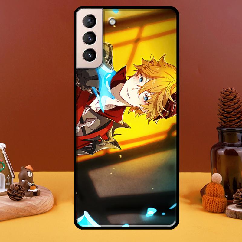 Tartaglia Genshin Impact Phone Case For Samsung Galaxy S21 S22 Ultra Note 20 S8 S9 S10 Note 10 Plus S20 FE Fundas