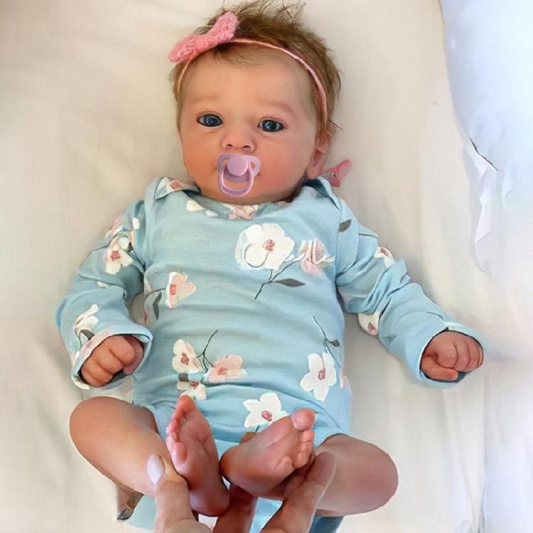 Realistic Reborns Dolls 19 inch Lively Newborns Dolls Real Life Baby Dolls with Soft Weighted Body,Gifts Kids Boys Girls