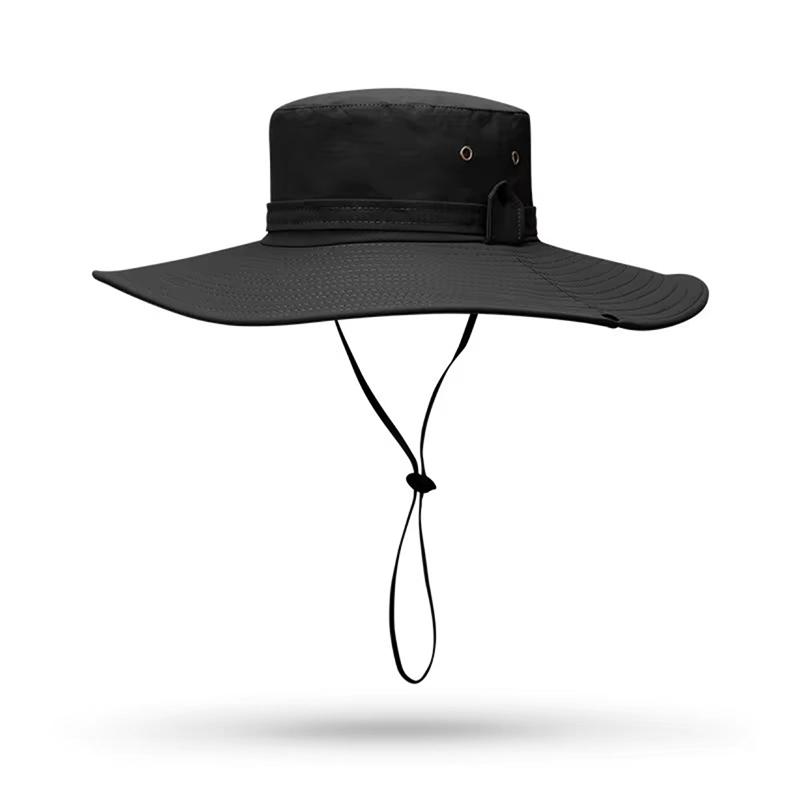 Western Cowboy Style Fishing Hat, Sun Protection Hat, Outdoor Oversized Brimmed Sunshade Hat, Hiking Hat