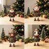 Decorative Fireplace Mantel Figures Christmas Shelf Sitter Figurines, Retro Farm Animal Hanging Leg Decor, Farmhouse Style Holiday Decor Ornaments for