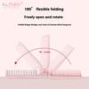 1PC Dual Function Foldable Travel Comb Anti-Static Curly Hair Tool Soft Teeth Detangling Portable For Girl Hair Styling Supplies