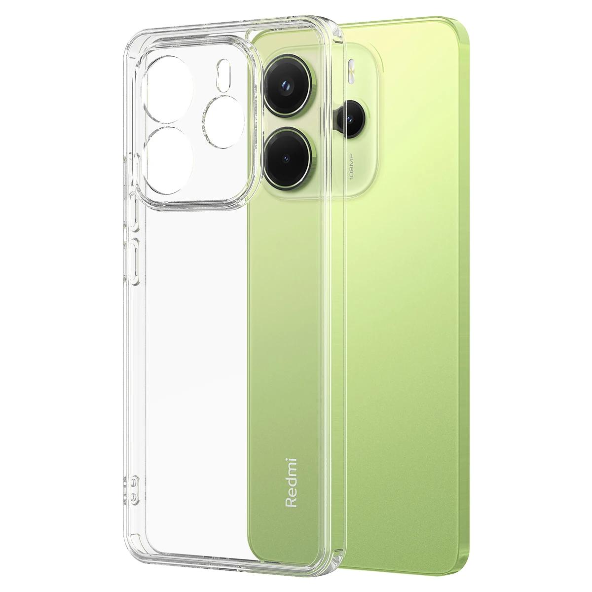 

Ударопрочные Мягкие Прозрачные Чехлы из ТПУ для Телефона Xiaomi Redmi Note 14 4G RedMi Note14 Pro 4G Чехол Funda Coques Redmi Note 14 Pro 4G