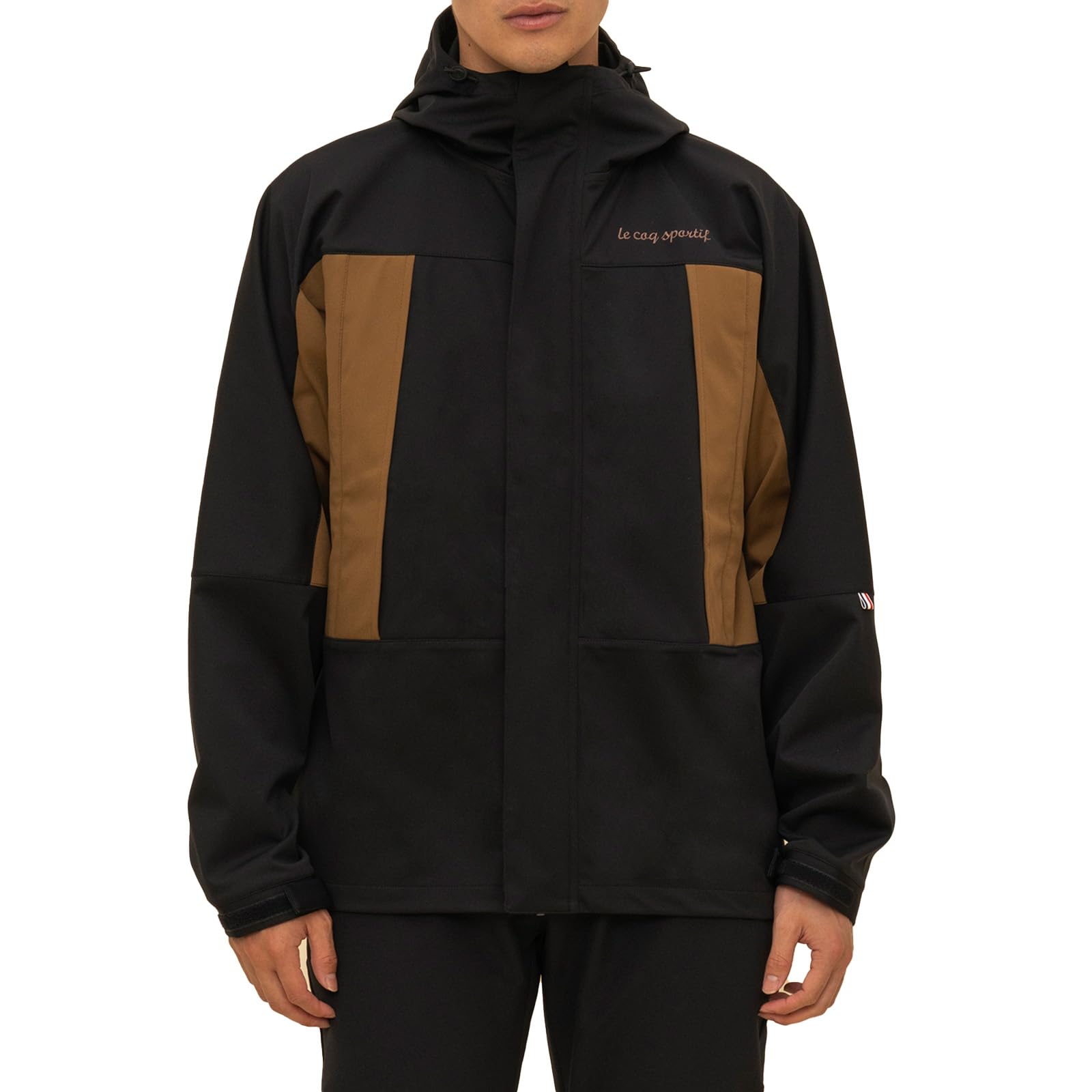 

Куртка-парка Coq Stretch Bonding Knit Parka Водоотталкивающая Ветрозащитная Эластичная 3-слойная Светоотражающая Футзал Футбол LT4FWB61M Черный M [Le Sportif] (LT4FWB61M)