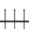 VidaXL Garden Fence with Spear Top Garden Barrier Fence Panel Gate Fence Gate House 144923