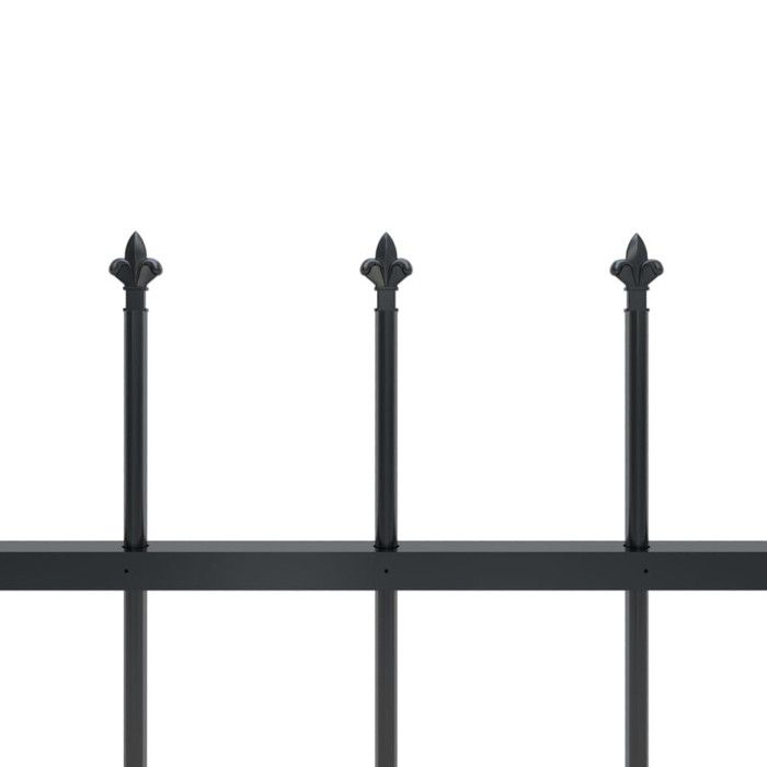VidaXL Garden Fence with Spear Top Garden Barrier Fence Panel Gate Fence Gate House 144923