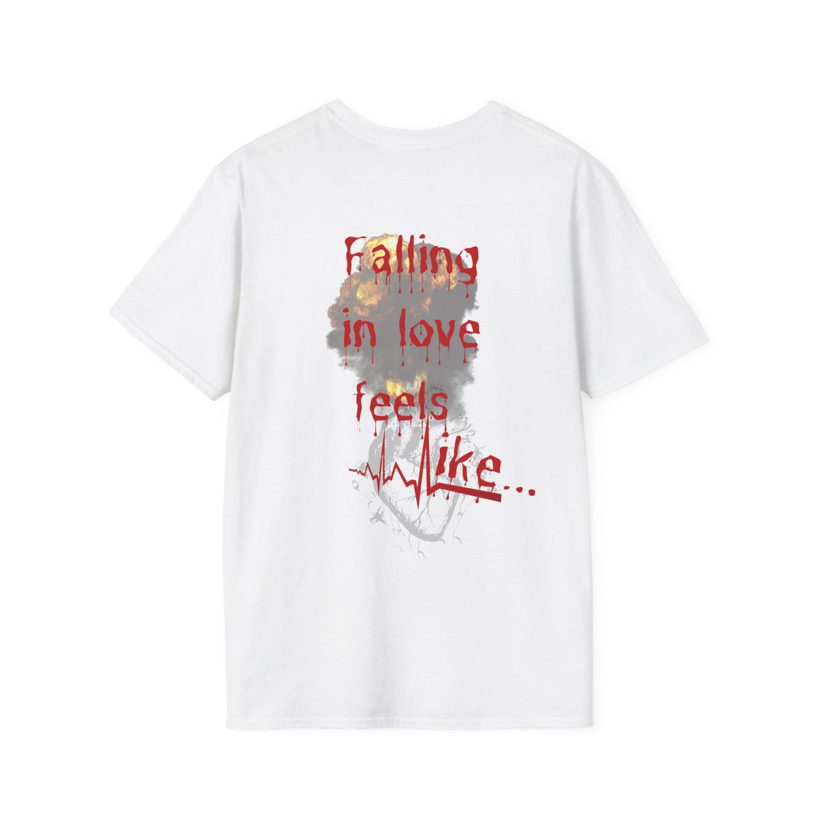 Heartbreak T-Shirt: Anti-Love Quote, Unisex Softstyle Tee 2XL