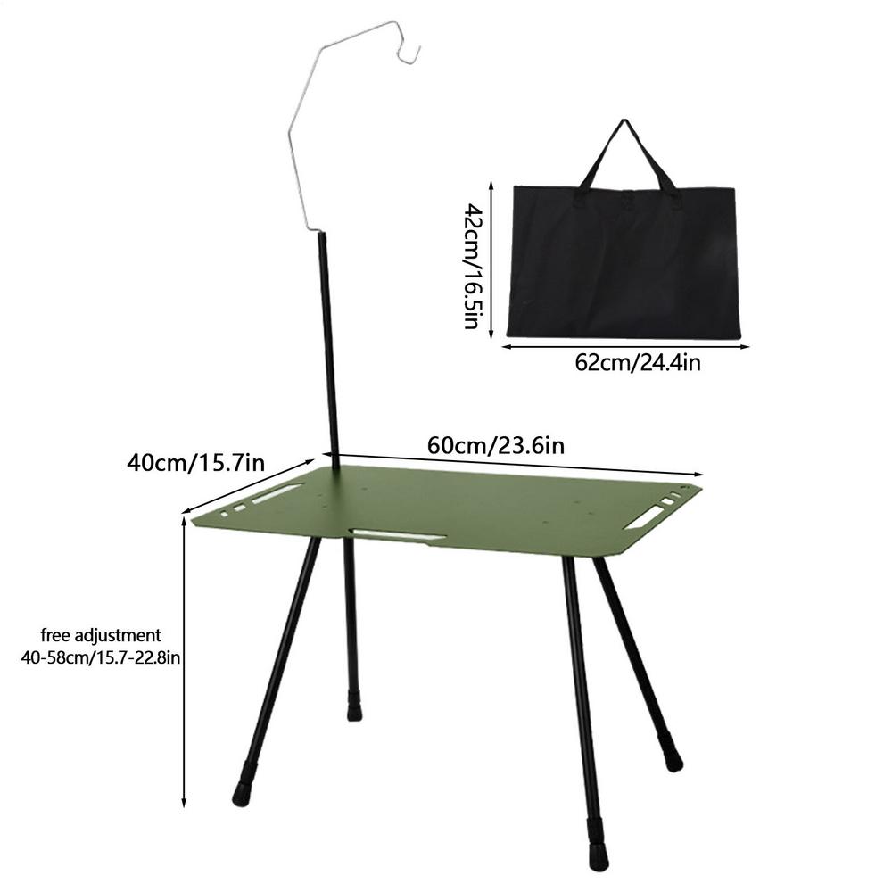 Folding Camping Table Portable Picnic Table Foldable Side Table Small Outdoor Folding Camp Table Sturdy For Garden Patio Dining