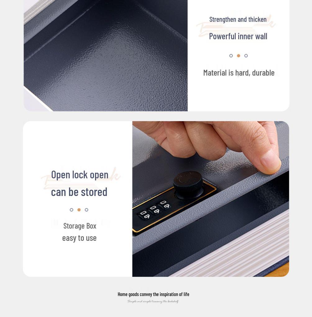 Book Piggy Bank Cabinet: Secure Password Safe for Kids 2025