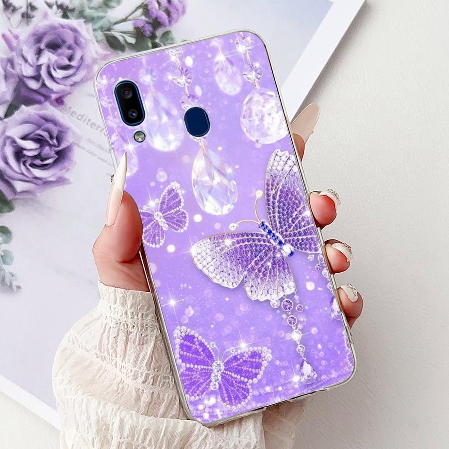 For Samsung Galaxy A10 A20 A30 Case A105F A205F A305F Cute Fashion Painted Cover Soft Silicone Case For Samsung A20 A 10 30 Bags