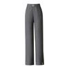2024 Autumn/Winter High-Waisted Wool Slimming Straight-Leg Cropped Warm Pants for Middle-Aged Women