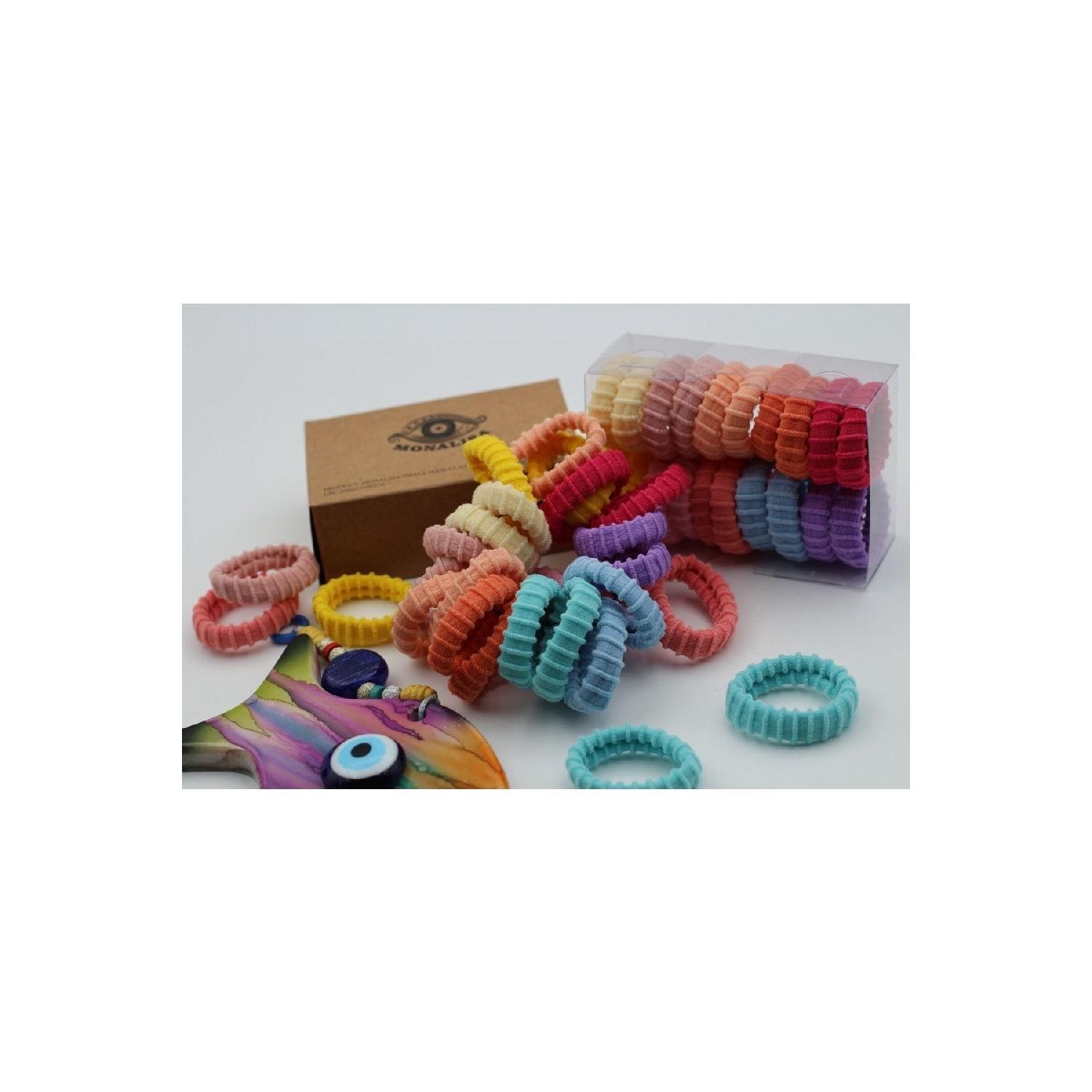 

Women s Colorful Ultra Flexible Serrated Box Of 20 Towel Rubber Buckle Set