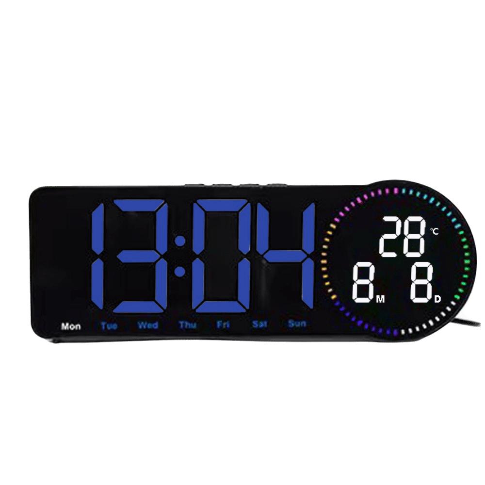 Date/Week/Temperature Digital Wall Clock Large Display Digital Alarm Clock Desktop