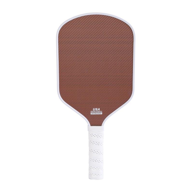 Professional Paddle Racket Pickleball Squash Heat-Pressed Kevlar Carbon Fiber Matte Textured Grip Tournament Grade