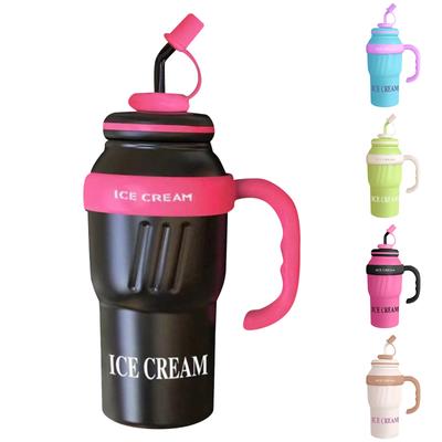 33.8OZ Car Cup North-American New Stainless Steel Large Capacity Thermal Insulation Portable Ice With Handle