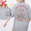 Elegant Christian Mom Cotton Tee Vintage Motherhood Is Kingdom Work Floral Women T-Shirt Mother's Day Gift Trend Clothes for Women