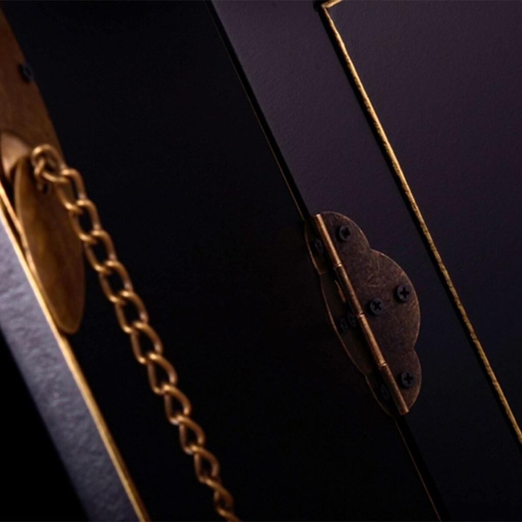 ORIENTE TV Furniture 130 X 24 X 50.5 Cm Black Gold Wood