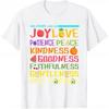 Fruit of The Holy Spirit Christian Tshirt Faith Main Scripture Summer ShortSleeve Top Printed Tshirt Graphic T Shirts Y2K