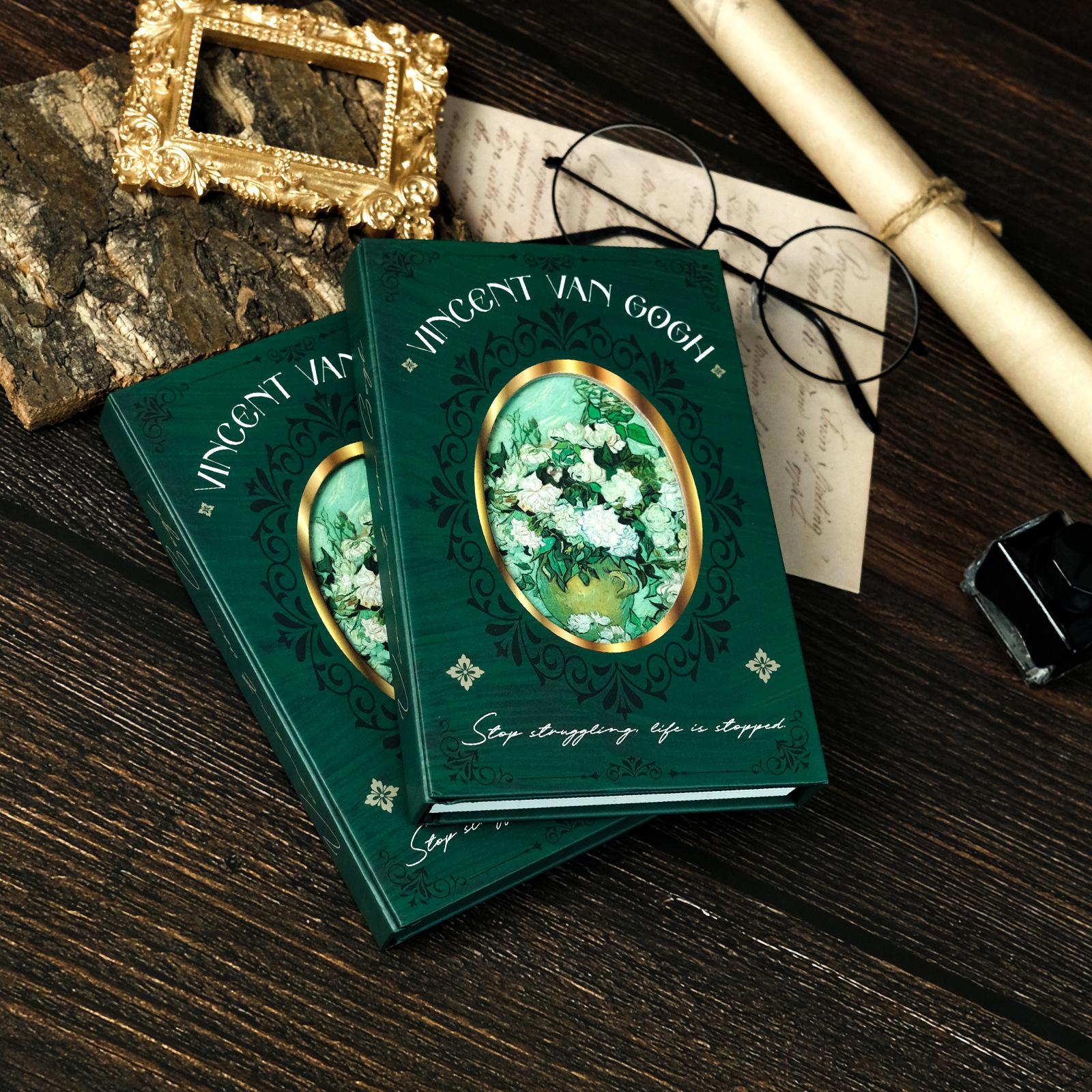 

Серия Масляная живопись Твердый переплет Тройной магнитный замок Блокнот Сделай сам Ежедневник Веселый справочник