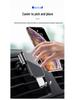 Gravity Car Phone Holder with Metal Spiral Hook - Anti-Shake Air Vent Mount for Navigation