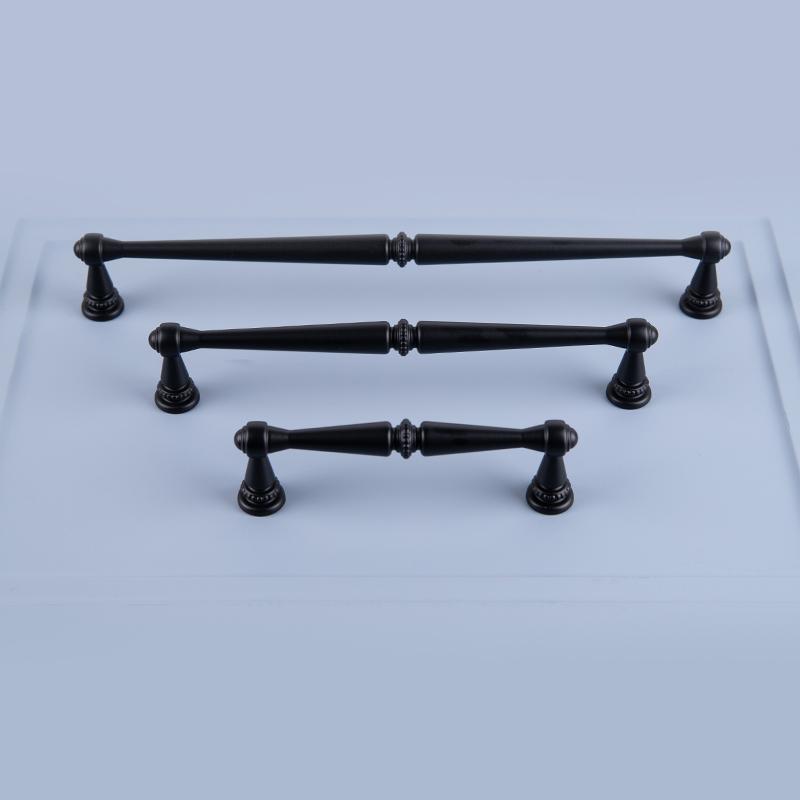 Ferro Fiori Zamak Brass Handle Pulls for Kitchen and Cabinet, Antique Silver, Gold and Black Bronze Cabinet and Drawer Pulls