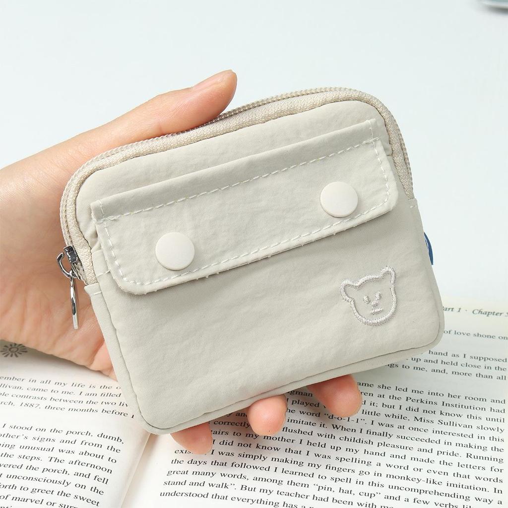 Cute Waterproof Zipper Coin and Card Holder - Large Capacity Clutch Bag