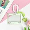 Dialog Box Transparent Card Cover Student Cartoon Slider Card Pack Game Card ID Card Set Pendant Anti-lost Card Holder